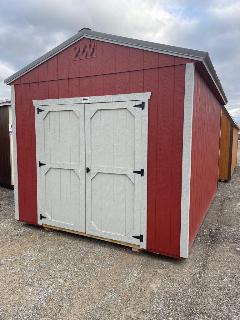 10×14 Utility Shed – Red